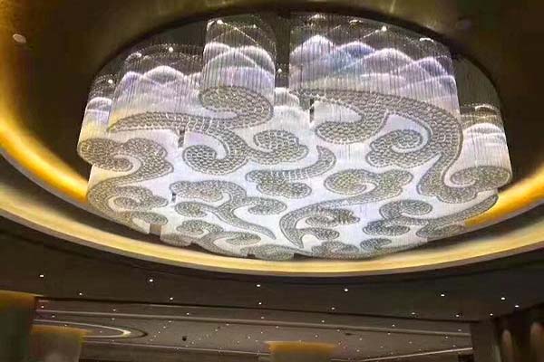 Auspicious Clouds Crystal Lamp